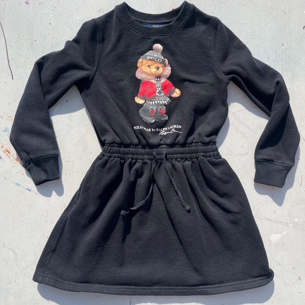 Girl's Polo Ralph Lauren Dress Black Bear S Preppy Yacht Countryside School City